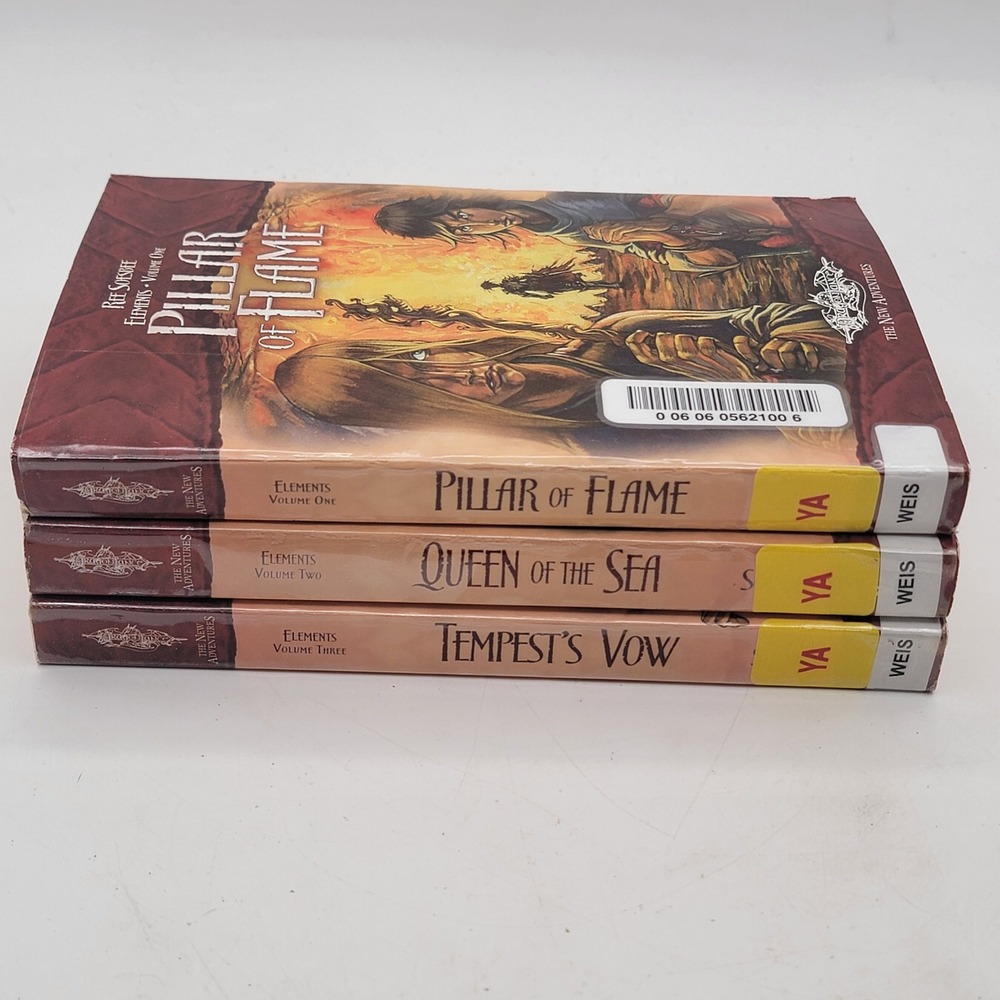 Ree Soesbee Dragonlance Elements Trilogy Paperback 1st Printing Ex-Lib Good